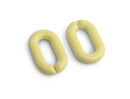 1ft Pastel Yellow Acrylic Chain Links, 31mm, Chunky Ovals, For DIY Crafts