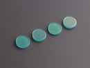 4 Aquamarine Blue Flatbacks with Gold Iridescence, Undrilled, Flat Resin Cabochons, March Birthstone, DIY Stud Earrings, Acetate, 12mm