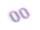 1ft Matte Lilac Purple Chain Links, 27mm, Acrylic, Ultra Smooth, Paperclip Ovals