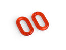 1ft Red Chain Links, 27mm, Transparent Acrylic, Oval Cable, For DIY Jewelry