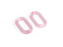 1ft Ballet Pink Chain Links, 27mm, Transparent Acrylic, Cute Girly Aesthetic