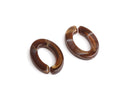 1ft Dark Brown Marble Chain Links, 25mm, Acrylic, Oval Connectors, For DIY Crafts