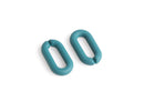 1ft Matte Turquoise Blue Acrylic Chain Links, 20mm, Ultra Smooth, Paperclip