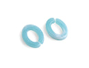 1ft Glacier Blue Acrylic Chain Links, 25mm, Light Blue Marble, Flat Ovals