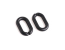 1ft Matte Metallic Black Chain Links, 27mm, Acrylic, Satin Finish, Jewelry and Crafts