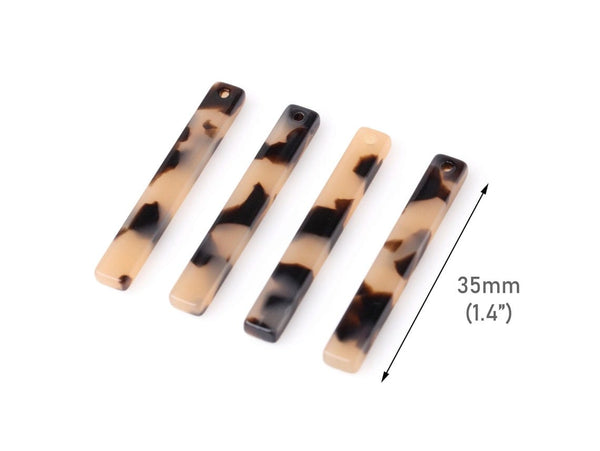 resin rectangle Bar Charms 2inch Bohemian earring charms for earring making