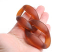1ft Frosted Acrylic Chain Links in Coffee Brown, 60mm, Super Chunky Chain for Purses