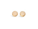 4 Gold Plated Bezel Stud Earring Settings, Deep Base Tray with Round Cup, Metal Brass, Fits 8mm Cabs