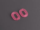 1ft Frosted Dark Pink Chain Links, 19mm, Acrylic, For Girly and Kawaii Bracelets