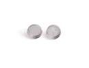 4 Silver Plated Bezel Stud Earring Settings, Deep Base Tray with Round Cup, Metal Brass, Fits 10mm