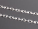 1ft Small Clear Acrylic Chain, 13.5mm, Long Continuous Length, For Decoration