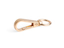 2 Gold Snap Hooks with Swivel for Bags, Metal, Large Push Gate Clips, Purse Strap Attacher Rings, Designer Hardware, 1.9" Inch