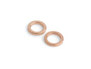 4 Small Ring Bead Links in Rose Gold Plated, Slider Ring Washers, For Macrame, Purses and Jewelry Crafts, Metal Brass, 14mm
