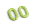 1ft Lime Green Acrylic Chain Links, 31mm, Super Chunky, For Making Purse Straps
