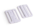 4 Large Plastic Front Closures, Fits 1-5/16" Inch (34mm), For Swimsuits, Dancewear, Bikini Tops and Bra Hardware, Black or White