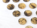 4 Blonde Tortoise Shell with Black Swirls Circle Charm 20mm Acetate Tortoise Jewelry Supply White Tortoise Pendant Flat Round, CN001-20-YM