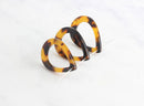 4 Large Teardrop Tortoise Shell Link, 30mm x 21mm Connector Marble Amber Brown Plastic Charm, Tortoise Resin Pear Shaped Bead, TD002-30-TT