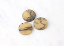 4 Blonde Tortoise Shell with Black Swirls Circle Charm 20mm Acetate Tortoise Jewelry Supply White Tortoise Pendant Flat Round, CN001-20-YM