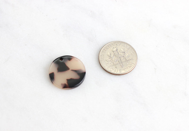 4 Blonde Tortoise Shell Circles 17mm, Plastic Disc Bead Marble, Acrylic Earring Blank Monogram, Tortoise Jewelry Supply Findings CN005-17-WT