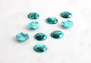 4 Turquoise Green Marble Cabochons 16mm, Button Cabochon, Cab Bead Green Swirl, Flat Bottom Bead, Circle Acrylic Earring Blank, CAB003-16-GM