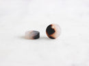 10 Tiny Circle Charms, Blonde Tortoise Shell, Coin Chape, Cellulose Acetate, 7mm