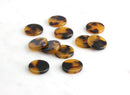 4 No Hole Discs Tortoise Shell, 15mm Flat Round Disks Resin, Embellishment Tortoise Earrings Blanks Acrylic, DIY Jewelry Supply LAK002-15-TT