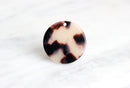 4 Flat Round Charms Circles 24mm, Ash Blonde Tortoise Shell Supply, Plastic Charms Acetate Necklace Acrylic Earring Blank Tags, CN024-24-WT