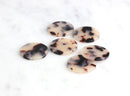 4 Flat Round Charms Circles 24mm, Ash Blonde Tortoise Shell Supply, Plastic Charms Acetate Necklace Acrylic Earring Blank Tags, CN024-24-WT