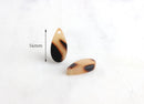 4 Blonde Tortoise Shell Teardrop Charm 7x14mm, Tiny Teardrop Beads Tortoiseshell Lucite Raindrop Bead Jewellery Making Supplies TD001-14-WT