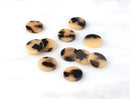 4 Blonde Tortoise Circles 15mm Round Disc Plain Round Stud Blank Yellow Marble Yellowish Faux Tortoise Shell Earrings Dot Studs LAK016-15-BT