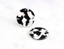 4 Large Circle Blanks for Vinyl, One Hole Circle Tag Blanks Wholesale Discs Acrylic, Acetate Earrings Tortoise Shell Supply CN033-24-BW