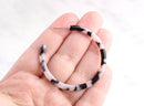 Ash Blonde Tortoise Shell Hoop Earring Findings, 1 Pair, Tortoise Earring Supply, Two Inch Hoops White Tortoiseshell Jewellery EAR028-50-AWT