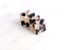 4 Square Diamond Charms, Blonde Tortoiseshell, Cellulose Acetate, 24 x 24mm