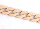 1ft Light Brown Acrylic Chain Links, 30mm, Beige and Taupe Colored, For Purse Handles
