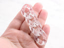 1ft Clear Acrylic Chain Links, 30mm, Transparent Ice, Thick Connectors, For Men's Necklaces