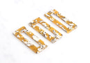 2 Vertical Rectangle Bar Pendant, Beads Mustard Yellow Tortoise Shell Supply, Yellow White Marble Resin Tortoise Earrings, DX017-50-YWB