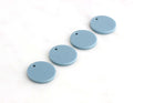3 Dusty Blue Acrylic Earring Blanks, Medium Circle Drops, 2mm Hole, Small Round Acrylic Discs, Robin's Egg Blue Resin Drops, CN072-20-U01