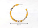 Flat Hoops in Yellow, 1 Pair, Tortoise Shell Earring Findings, Acetate Hoop Earrings, Dainty Hoop Earrings, Extra Large Hoops, EAR043-50-YWB