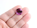 4 Dark Purple Circle Charms, CN077-15-PL01