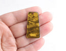 2 Metallic Dark Gold Trapezoid, Cracked Marble, Black Gold Acrylic Shapes, Antique Gold Pendant, Mosaic Tortoise Shell Charm, DX045-37-GD01
