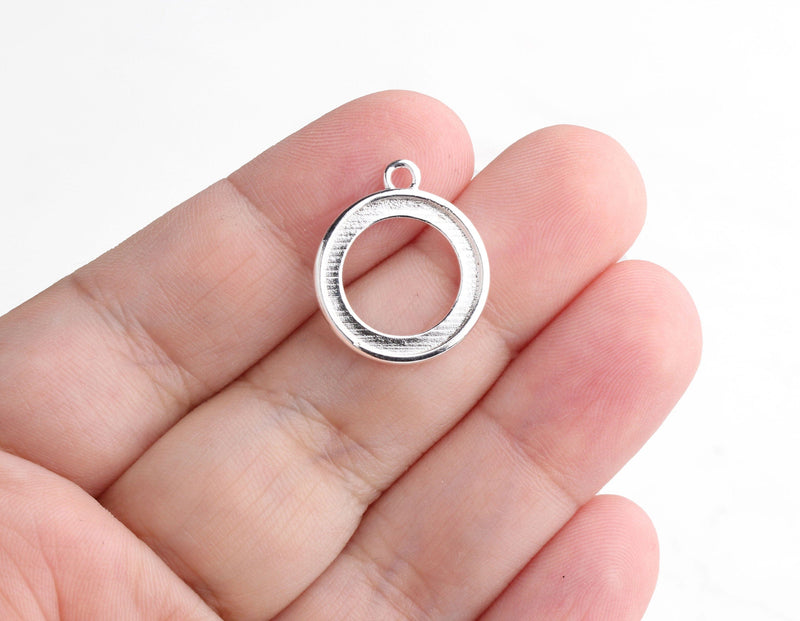 Open Back Bezels, 15mm Bezel Setting, Smooth Bezel Cabochon Tray, Si