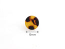 4 Mini Circle Blanks, Acrylic Earring Blanks, 10mm Round Blanks, Tortoise Shell Stud Earrings, 10mm Disc Blanks, Resin Circle, LAK032-10-TT