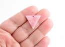 4 Inverted Triangle Charms, Blush Pink Marble, Pastel Colors, Cellulose Acetate, 21.5 x 19mm
