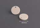4 Neutral Brown Round Acrylic Blanks, Light Beige Bead, Laser Cut Acrylic Disc, 20mm Circle Blanks Monogramming, Plastic Discs, CN113-20-W06