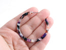 Colorful Post Earring Hoops, 1 pair, Multicolor Tortoise Shell Earring, Acrylic Hoops, Big Resin Hoop Earrings, Rainbow Hoops, EAR045-50-KMC