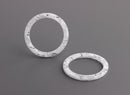 2 Large Circle Loops, 32mm Ring Washer, Translucent White, Large Ring Pendant, Eyeglass Loop Circle, Clear Acrylic Rings, RG056-32-WCL