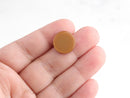 4 Gold Brown Cabochons, Acrylic Earring Parts, Cab 15mm Discs, Diy Stud Earring Blanks, Round Resin Blanks, Button Making, LAK036-15-BR03