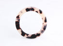 2 Large O-Rings, Swimwear Connector Rings, 2 Inch Ring, Competition Bikini Top Connector, Acetate Findings, Tortoise Shell Rings, RG058-51-WT