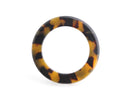 2 Large Plastic O-Rings in Tortoise Shell, Seamless Rings for Swimsuits, Bikinis and Purse Straps, Thickness: 6mm, Diameter: 1.95" Inch
