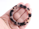 1 Large O Rings in Blonde Tortoise Shell, Connectors for Purse Hardware, Bikinis and Swimwear, Acetate, 2.4" Inch